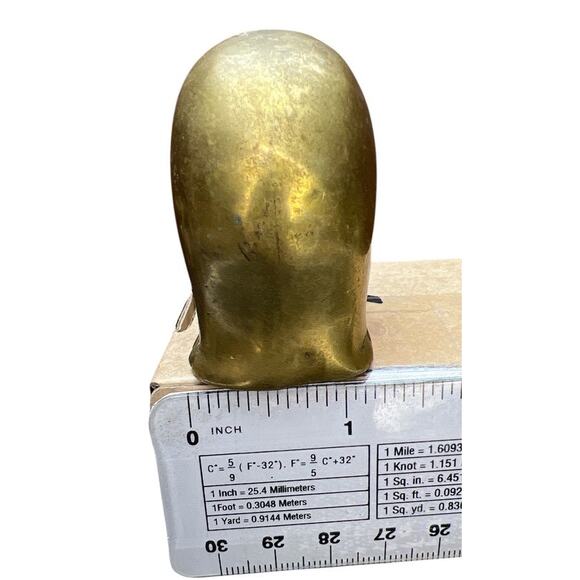 Vtg Brass Cute Elephant Artsy Paper Weight Collectible Home Decor Retro Unique - Picture 6 of 8